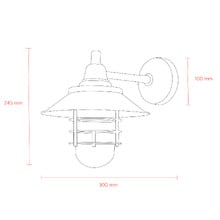 Epping Brass & Glass Outdoor Wall Light